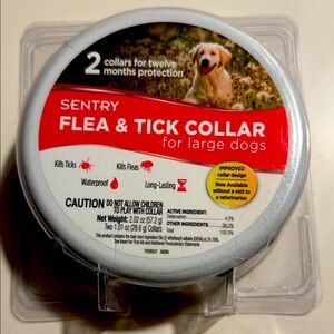 Sentry Flea & Tick Collar for Large Dogs NEW
